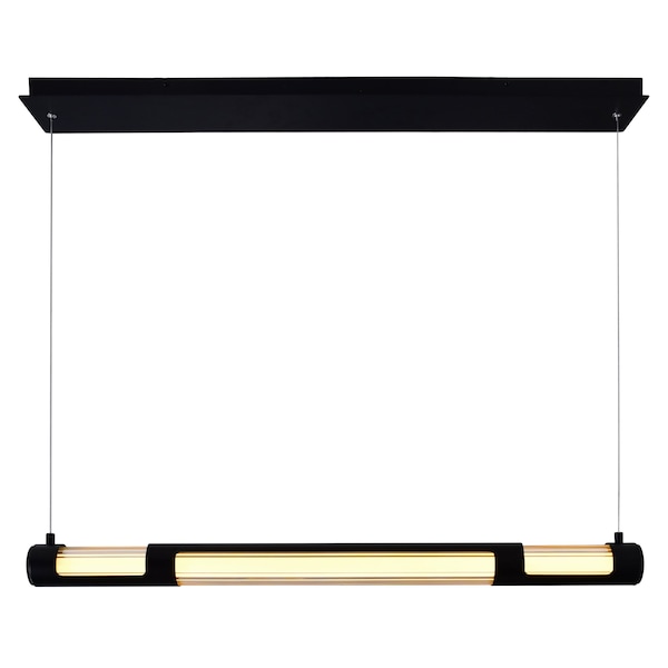 Cwi Lighting Neva 36 in LED Integrated Black Chandelier 1343P36-101-B - main